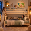 BusyKids Holz-Weltkarte mit magnetischen Tierfiguren