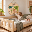 BusyKids Holz-Weltkarte mit magnetischen Tierfiguren