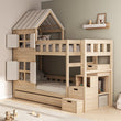 BusyKids Etagenbett DREAM-HOUSE mit Treppe und Stauraum 200x90 cm