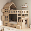 BusyKids Etagenbett DREAM-HOUSE mit Treppe und Stauraum 200x90 cm