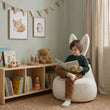 Kinder-Sitzsack Mommy Rabbit – weicher und flauschiger FLUFFY-Stoff