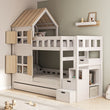 BusyKids Etagenbett DREAM-HOUSE mit Treppe und Stauraum 200x90 cm