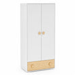 Zweitüriger Kleiderschrank mit Schublade PUFFI