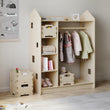 Offener Kinderkleiderschrank in Form eines Hauses BusyKids