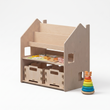 Regal 2-in-1 + Spielzeugkiste ×2 + Füllung nach Wahl — Set BusyKids · Start [fill:start]