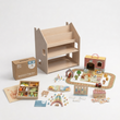 Regal 2-in-1 + Montessori-Box ab 36 Monaten + Füllung nach Wahl — Set BusyKids · Geschichte: Bauernhof & Wald [fill:farmStory]