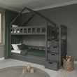 BusyKids Etagenbett MAMI-TWIN mit Aufbewahrungstreppe 90 x 200 cm