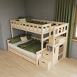 BusyKids Etagenbett FOXY-MAX mit Aufbewahrungstreppe 90 x 200 / 120 x 200 cm