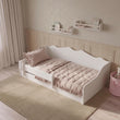 Montessori-Bodenbett EMMA 140 × 70 / 160 × 80 cm – Weiß