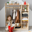 Offener Kinderkleiderschrank in Form eines Hauses BusyKids
