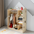 Offener Kinderkleiderschrank in Form eines Hauses BusyKids