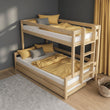 BusyKids Etagenbett LUMI-ONE mit seitlicher Leiter 90 x 200 / 120 x 200 cm