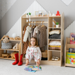 Offener Kinderkleiderschrank in Form eines Hauses BusyKids