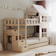 BusyKids Etagenbett DREAM-HOUSE mit Treppe und Stauraum 200x90 cm