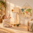 BusyKids Kinder-Basketballkorb aus Holz zum Aufstellen