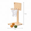 BusyKids Kinder-Basketballkorb aus Holz zum Aufstellen