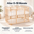 BusyKids MIRACLE 7-in-1 mitwachsendes Babybett mit Matratze