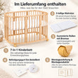 BusyKids MIRACLE 7-in-1 mitwachsendes Babybett mit Matratze
