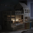 BusyKids Etagenbett DREAM-HOUSE mit Treppe und Stauraum 200 x 90 cm