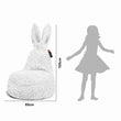 Kinder-Sitzsack Mommy Rabbit – weicher und flauschiger FLUFFY-Stoff