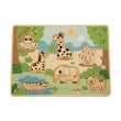 Kinder-Puzzle-Sortierer aus Holz mit Tieren