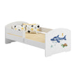 Kinderbett LUK II mit Schutzgitter - 140 x 70/160 x 80 cm