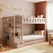 BusyKids Etagenbett TOTO-TWIN MAX mit Leiter und Stauraum 200 x 90 cm