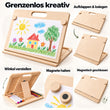 Faltbare BusyKids Zeichenstaffelei mit magnetischen Haltern