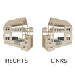 BusyKids Hausförmiges Etagenbett DREAM-HOUSE MAX mit Treppe mit Stauraum 90 x 200 cm