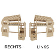 BusyKids Halbhohes Hausbett GALAXY-HOUSE MAX mit Treppe mit Stauraum 90 x 200 cm