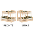 BusyKids Etagenbett FOXY mit Leiter vorne 90 x 200 / 120 x 200 cm