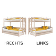 BusyKids Etagenbett LUMI-ONE mit seitlicher Leiter 90 x 200 / 120 x 200 cm
