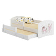 Kinderbett LUK-MAX mit Zusatzbett 145 x 80 cm und Matratze