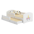 Kinderbett LUK-MAX mit Zusatzbett 145 x 80 cm und Matratze