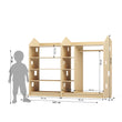 Set - Schrank + Offener Kinderkleiderschrank in Form eines Hauses Montessori BusyKids