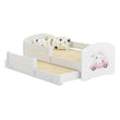 Kinderbett LUK-MAX mit Zusatzbett 145 x 80 cm und Matratze