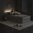 Jugendbett Marcel mit Aufbewahrungsschublade - 160 x 80 cm