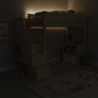 BusyKids LOFTI-MAX Hochbett aus Holz 90 × 200 cm mit Stauraumtreppe
