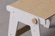 Mitwachsende Tisch und Stuhl für Kleinkinder - weiß