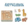 Mehrstufigen Puzzle „Tiere“ BusyKids