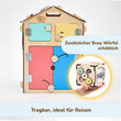 Set - Busy Board Häuschen natura und Motorikwürfel