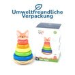 BusyKids Kinder-Holzpyramide „Füchslein“