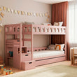 BusyKids Etagenbett TOTO-TWIN MAX mit Leiter und Stauraum 200 x 90 cm