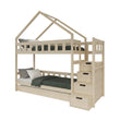 BusyKids Etagenbett MAMI-TWIN mit Aufbewahrungstreppe 90 x 200 cm