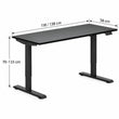 Elektrisch höhenverstellbarer Schreibtisch FLEXI 118/138 cm