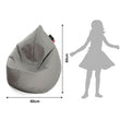 Kinder-Sitzsack Drizzle Drop – strapazierfähiger POP-Canvas-Stoff