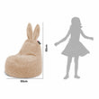 Kinder-Sitzsack Baby Rabbit – weicher und flauschiger FLUFFY-Stoff