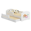 Kinderbett LUK-MAX mit Zusatzbett 145 x 80 cm und Matratze