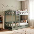 BusyKids Etagenbett TOTO-TWIN mit Leiter – für zwei Kinder 200 × 90 cm