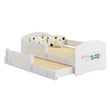Kinderbett LUK-MAX mit Zusatzbett 145 x 80 cm und Matratze